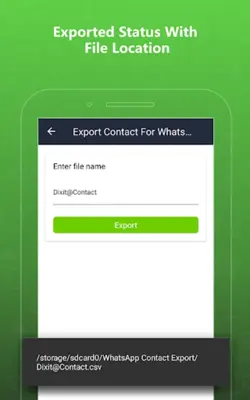 Export Contacts for WhatsApp android App screenshot 0