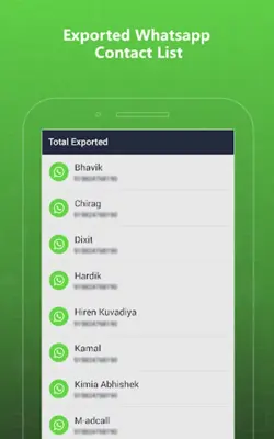 Export Contacts for WhatsApp android App screenshot 3