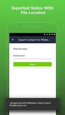 Export Contacts for WhatsApp android App screenshot 6